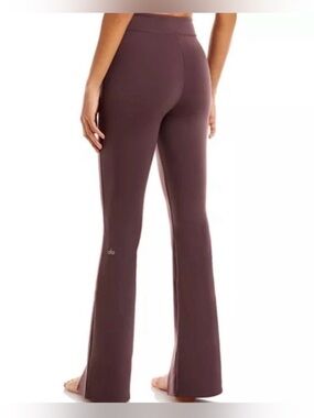 Alo Yoga Airbrush High Waist Flare Flutter Leggings with Front Slits size XS